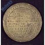 Sunderland Bridge Lottery 1816 Medallion - issued to promote this Lottery. Obverse; View of the