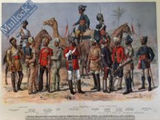 India/Army – The Madras Army and Troops Under the Government of India Original Chromolithic Print