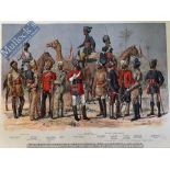 India/Army – The Madras Army and Troops Under the Government of India Original Chromolithic Print