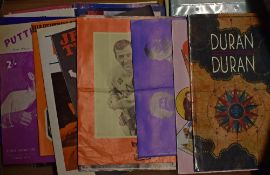 Collection of theatre, film and show programmes from 1950’s onwards to include Tommy Dorsey band,