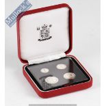 1998 Maundy Set: Set consists of 1, 2, 3, 4 silver coins in red box