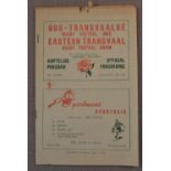 Very rare 1967 Eastern Transvaal v France Rugby Programme: Old-fashioned look and flimsy quality