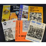 Large format NZ or Australian Rugby Programmes 1953-2012 (7): All in A4 size and good condition,