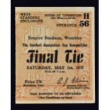 1937 FA Cup Final match ticket 1st May 1937. Good.