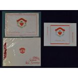 Christmas cards issued by Manchester United for 1959, 1966 and 1978 (3)