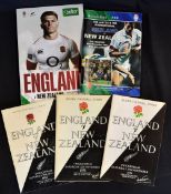 England v New Zealand Rugby Programmes (5): The All Black tourists at Twickenham in 1954, 1978,
