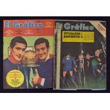 1968 Estudiantes v Manchester Utd World Club Championship El Grafico publication with 1-0 result