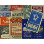 1954/1955 Manchester Utd away football programmes to include Arsenal, Charlton Athletic, Chelsea (