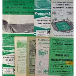 Collection of Plymouth Argyle home football programme s to include 1949/1950 Wolves (FAC), 1950/1951