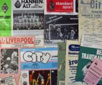 Manchester City football programme selection to include 1952/53 Manchester Utd, 1954/55 Charlton