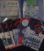 1962/1963 Manchester Utd home football programmes including England v Yugoslavia (U23’s) (25),