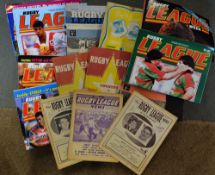 Selection of 1980s Australian Rugby League Programmes & Magazines includes 1964 France v Sydney,