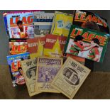 Selection of 1980s Australian Rugby League Programmes & Magazines includes 1964 France v Sydney,