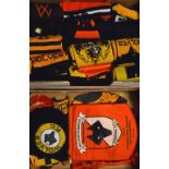 Collection of Wolverhampton Wanderers scarves, put together by a keen Wolves fan over a number of