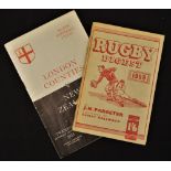 Rugby Booklet, Rugby Digest 1959(2): Good, clean 64 pp edition of this well-thought of and quirky