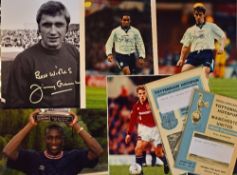 Manchester Utd autographed items to include Spurs away programmes 27.11.1963 Pat Crerand, 6.2.1965
