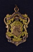 1925/1926 Gold hallmarked winners medal for the Manchester Cup awarded to G. Haslam of Manchester