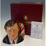 1994 Manchester Utd double season, hand painted character jug, limited edition, of Alex Ferguson