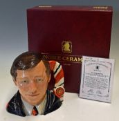 1994 Manchester Utd double season, hand painted character jug, limited edition, of Alex Ferguson