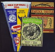 Selection of football items to include 1948 British Football Annual souvenir pictorial of Partick