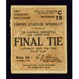 1946 FA Cup Final match ticket 27 April 1946. Good.