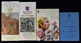 1970 World Cup in Mexico player itinerary (contains photos of the complete squad) together with