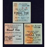 1960 FA Cup Final match ticket Wolverhampton Wanderers v Blackburn Rovers, 1964 FA Cup Final West