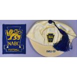 1952/53 National Association of Boys’ Clubs International Football Cap and Blazer Badge belonging to