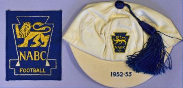 1952/53 National Association of Boys’ Clubs International Football Cap and Blazer Badge belonging to