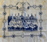 1931 FA Cup Winners handkerchief with printed team squad of West Bromwich Albion with players