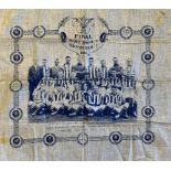 1931 FA Cup Winners handkerchief with printed team squad of West Bromwich Albion with players