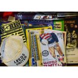 Mixed Selection of Football Ephemera includes programmes, with some Rugby included, worth inspecting