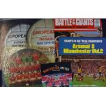 Collection of long play records to include 1968 European Cup Final x 2 versions, 1977 Battle of