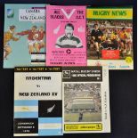 Less usual New Zealand Rugby Programmes (5): Natal v NZ Cavaliers (‘rebel’ tour) 1976; NZ XV v