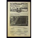 1956/1957 FA Youth Cup semi-final Southampton v Manchester Utd football programme 3 April 1957, 4