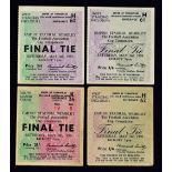 1957 FA Cup Final match tickets Aston Villa v Manchester Utd x 2, 1958 FA Cup Final Bolton Wanderers