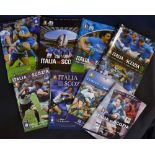 Italy v Scotland Rugby Programmes 2000-2014 (8): Complete run of Italy’s first eight Six Nations