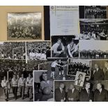 1958 South Africa Tour to UK Football Press Photographs and Newspaper Cuttings to include a large