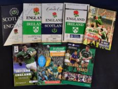 England Rugby Programmes with Ireland, Scotland etc (8): Some homes and aways, the issues v Scotland