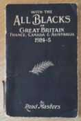 1924-5 NZ All Black Invincibles Rugby Book: Read Masters, a member of that remarkable All Black