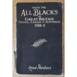 1924-5 NZ All Black Invincibles Rugby Book: Read Masters, a member of that remarkable All Black