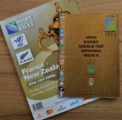 1995 & 2011 Rugby World Cup Programmes (2): Lovely sought-after duo in great condition, the