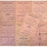 1945/1946 Isthmian League Dulwich Hamlet football programme s v Clapton, Corinthian Casuals,