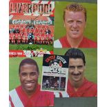 Liverpool Signed Calendar signed by a number of players throughout in ink such as Ian Rush, Graeme