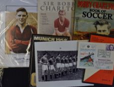 1958 Manchester United Memorial Hand Book, 1958 The last United line-up (print), 1960 Bobby