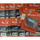 Collection of Arsenal home programmes to include 1949/1950 Sheffield Wednesday (FAC), 1950/1951