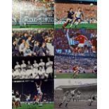 Selection of England Internationals 1950s – 1980s Signed Football Player Photographs all superbly