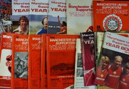 Complete run of Manchester Utd official supporter year books from 1972 (No. 1) to 1989/1990. (18)