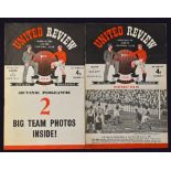 1951/1952 Manchester United v Manchester City home football programme dated 19 January 1952; also