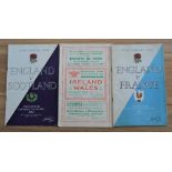 1953 5 Nations Trio of Rugby Programmes (3): In good or very good condition, the St Helen’s, Swansea